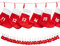 Cepewa 40008 Adventskette Socken ca.10 x 12 rot