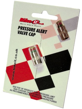 Bike It Pressure Alert Valve Cap 41-43 Psi Range 40 Psi Limit