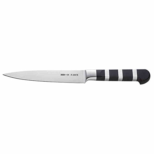 F. DICK Tranchiermesser 1905 15 cm - geschmiedet, rostfrei, Klinge extra scharf, 56 HRC, Filetiermesser hygienischer Designgriff temperaturbeständig - Spezialstahl Küchenmesser - 81956152