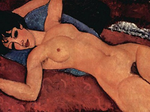 1art1 Zeitgenössische Kunst Liegender Akt, 1917, Detail, 2-Teilig Fototapete Poster-Tapete 240x180 cm