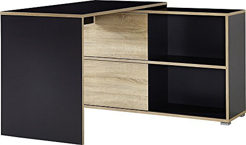 Germania Büromöbel Transform Schreibtisch Set Anthrazit - Sonoma-Eiche