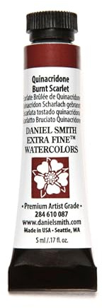 Daniel Smith Watercolour 5 ml Tube (S2) - Quinacridone Burnt Scarlet (087)