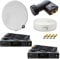 PremiumX Satelliten-Komplettanlage für 2 Teilnehmer 60cm Satellitenschüssel Twin LNB 25m Antennenkabel 2X TV Sat-Receiver FullHD