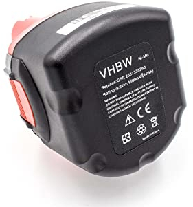 vhbw 1x Batterie Compatible avec Spit SDI 9, SDI 96, SDI 6 Outil électrique (1500 mAh, NiMH, 9,6 V)