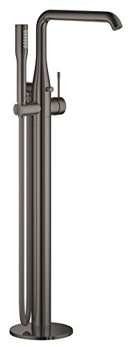 GROHE Essence | Wanne - Einhand-Wannenbatterie DN 15, Bodenmontage | hard graphite | 23491A01