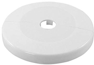 tecuro Scharnierrosette Ø 20 mm x Ø 85 mm x 11 mm - Kunststoff ABS weiß - 648520