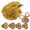 YODOOLTLY Glücksfrosch - Feng Shui Kröte und 5 Sets chinesische Feng Shui Münzen Glücksmünze I-Ching-Münzen mit roter Schnur chinesischer Charme für Wohlstand Heimdekoration Geschenk
