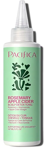 Pacifica Scalp Detox Tonic – Scalp Exfoliator with Glycolic & Salicylic Acid for Clarifying Build Up & Purifying – Infused with Rosemary to Support an Itchy, Dry Head – Vegan & Cruelty-Free – 5 oz