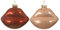 Christbaumschmuck Glas 9cm x 2 Stück Kussmund Lippen Weihnachtskugeln rot rosa