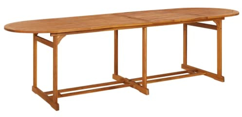 vidaXL Garten-Esstisch 280x90x75 cm Massivholz Akazie