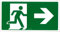 TIESSE - CARTELLO USCITA DI EMERGENZA FRECCIA DESTRA - Cartello Forex (PVC espanso) non adesivo - Dimensione: 290x150 mm - MADE IN ITALY