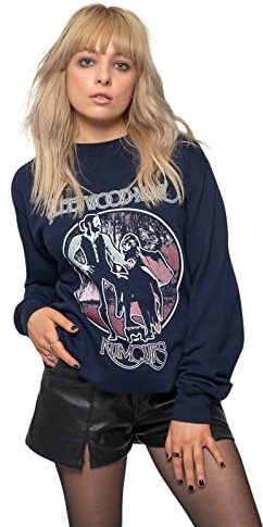 Fleetwood Mac Sweatshirt Rumours Vintage Official Unisex Long Sleeve Navy Blue