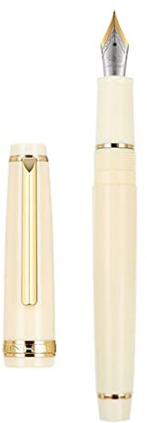 Vintage Golden Clip Fountain Pen Screw Cap Fine F Nib 125mm Writing Gift Business Graduation