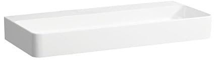 Laufen VAL Aufsatzwaschtisch, ohne Hahnloch, ohne Überlauf, US geschl. 950x420mm, H816287, Farbe: weiss matt