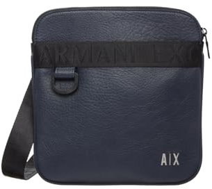 Armani Exchange Men's Pantelleria, Tape, small Logo Flat, Blu Navy
