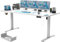 Homall Höhenverstellbarer Schreibtisch 180x80 cm, Schreibtisch Höhenverstellbar, Elektrischer Schreibtisch mit Vierteilige Tischplatte, Computertisch mit Memory Funktion,Standing Desk