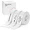 NIIMBOT Thermo Etiketten Selbstklebend, 14 x 30mm Etikettendrucker Thermopapier Kompatibel mit dem D110 D11 D101 Etikettendrucker, 210 Etiketten/Rolle (3-Rollen-Pack, Weiß)
