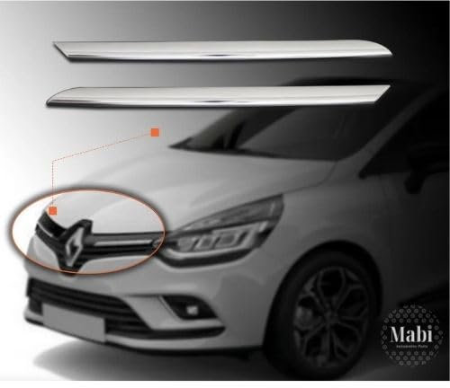 mabi automotive parts Garniture chromée pour calandre avant pour Clio IV (2012–16)