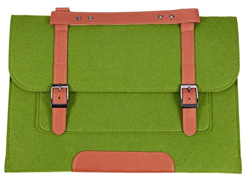 rieder Wool Felt Laptop Sleeve 15 - Green