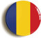 Romania Romanian National Flag Fridge Magnet (Circular 2inch / 50mm Diameter)