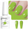 Vishine Green Gel Nail Polish, 8ml High Gloss Soak Off UV Polish for French Manicure Salon DIY L230