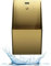 Stahl-Urinale, Spül-Urinal, Wand-Sensor-Urinal, Urinale für Herren-Badezimmer, 304-Edelstahl-Urinal, gewerbliches Herren-Urinal für Erwachsene, für Badezimmer/Toilette,Gold