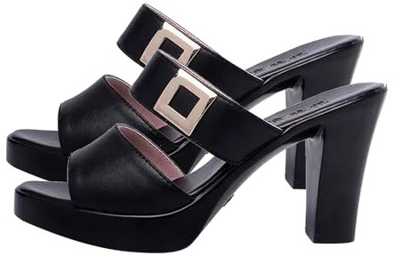 Pumps Damen Pantoletten Damen Mit Absatz Peep Toe Latschen Sommerschuhe High Heels Sandalen Wedges Slippers Slides Römische Sandaletten Rutschfest Hausschuhe Elegant Freizeitsandalen Damensandalen