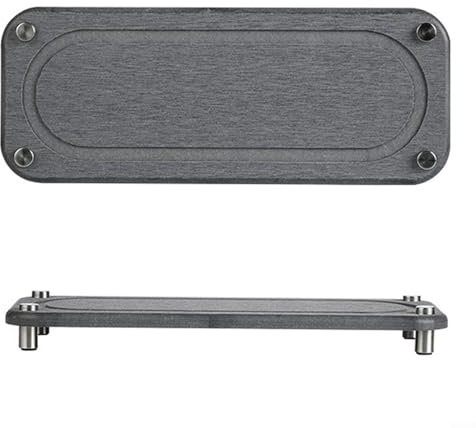 Sous-verre multi-usage et absorbant en diatomite, plateau de pierre de séchage 28 x 11 cm (noir)