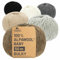 HANSA-FARM | 100% Baby Alpakawolle in 50+ Farben (kratzfrei) - 300g Set (6 x 50g) - weiche Alpaka Wolle zum Stricken & Häkeln in 6 Garnstärken by Hansa-Farm - Schneeleopard (Schwarz-Weiß)