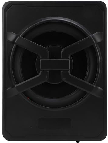 Tbest 800 W 10 Zoll Untersitz-Auto-Subwoofer mit Verstärker, Fernbedienung, Leistungsstarke Bassverstärkung für LKW-Soundsystem (Buntes Ambientelicht mit App-Steuerung)