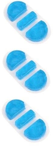 FOMIYES Kühlende Nasenmaske 3er-packung Nasenstegpad Aus Gel Pflegezubehör Kühlnasen-eisbeutel Kühlendes Nasenpad Nasenstilleinlage Kaltkompressen-stilleinlage Pflegeversorgung Blue Pvc