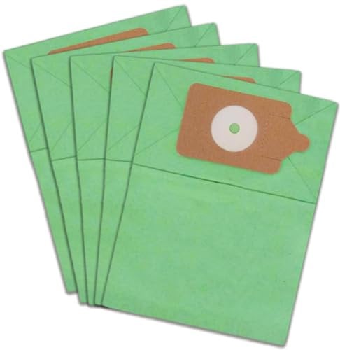 Henry Hoover Replacement Bags - Pack of 5 Double Layer Paper Dust Bags Compatible With Numatic Henry, Hetty, Harry, James, Basil, George Vacuum Cleaners (HVR, JVR, NVM1B, NVM1C, NVM1C2)