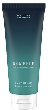 Scottish Fine Soaps Sea Kelp Body Cream 200ml – Nourishing Body Cream with Hyaluronic Acid and Shea Butter