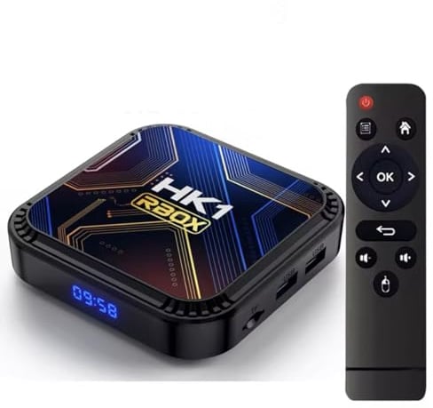 HK1 RBOX K8S Android 13 TV Box, 2GB RAM 16GB ROM, Dual WiFi 2.4G/5G, 8K HDR, BT 4.0, Black