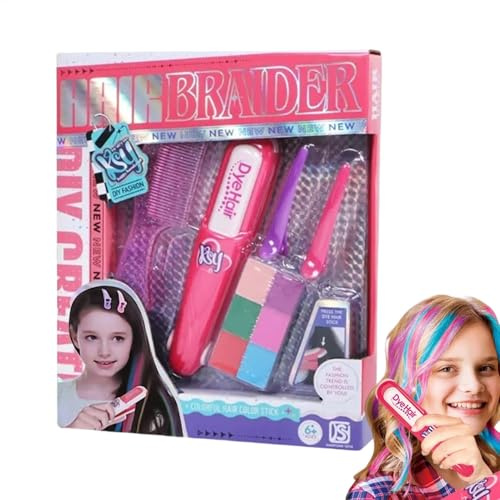 Haarkreide für Kinder, Haarfärbeset Spielzeug,Temporäres Haarfärbeset Play Hair Chalk | Sicheres mehrfarbiges Haar-Make-up, simuliertes Spielzeug für Kinder