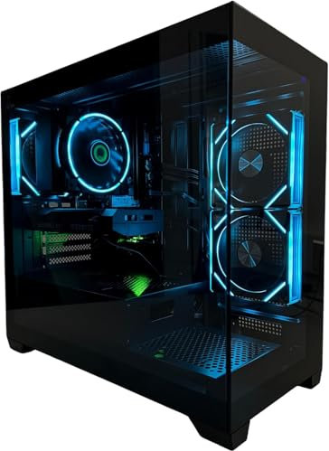 Gaming PC Intel i7 Quad Core • High-Performance • 16GB RAM • RTX 3050 6GB • 1TB SSD NVME • Premium Glass Case Gaming PC• | Windows 11 | WiFi | Fast & Smooth Gameplay (Intel i7 (RTX 3050))