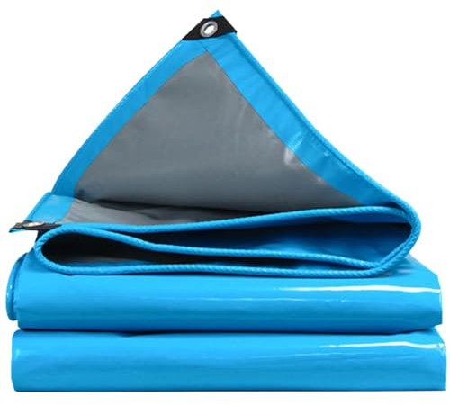 YWBXSHKD BâChe De Protection ImperméAble 4x8m, en Tissu avec œIllets, Couverture éTanche BâChe, BâChe TisséE en PolyéThylèNe, BâChe De Protection pour Bois, Camping, 560 G/M²