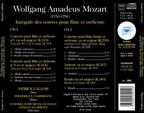 Mozart: Werke für Flöte und Orchester - Complete works for flute and orchestra