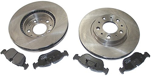 MAPCO 47950 Bremsensatz Bremsschreiben und Bremsbeläge Vorne | Kompatibel mit: VOLVO 850, 850 Kombi, C70 I Cabriolet, C70 I Coupe, S70, V70 I