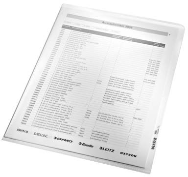 100 X LEITZ Sichthülle A4 PP Hartf. farblos 4020-00-03