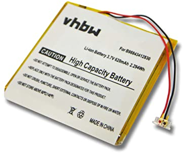 vhbw 1x Akku kompatibel mit Samsung SEC-YPQ1(B), YP-Q1 16, YP-Q1 4G, YP-Q1 8G MP3-Player Musik Player (620 mAh, 3,7 V, Li-Polymer)