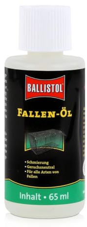 BALLISTOL 23900 Fallen-Öl 65ml Flasche - Schmierung und Pflege von Fanggeräten, Farblos