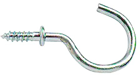 Merriway® BH01113 (20 Pcs) Chrome Plated Mug Shouldered Cup Hooks, 38 mm (1.1/2 inch) - Pack of 20 Pieces