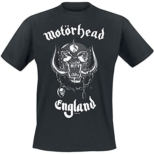 Motörhead England Männer T-Shirt schwarz XXL 100% Baumwolle Band-Merch, Bands