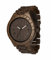 LAiMER 0018 - BLACK EDITION, Orologio analogico da polso al quarzo, con cinturino in legno Sandalo, marrone, uomo
