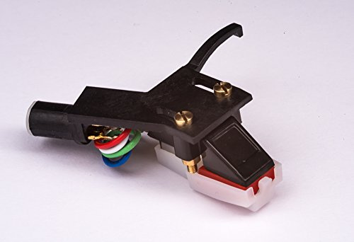 Turntable Headshell, cartridge and stylus for JVC L F41, AL A110, L A10 L A100, L A120, L A21, L A31 L AX3, L F210, QL A200, QL A220 QL A51, QL A75, QL F300 QL F320, QL F61, QL Y55F, QL Y66F