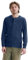 Hanes Men's T Beefyt Henley Cotton Long Sleeve Shirts Navy Heather, XXL