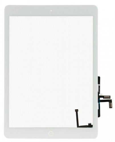 Smartex® Touch Screen Glas Digitizer WEIßE kompatibel mit iPad Air 1- Home Button, Aufkleber und Werkzeugset inklusiv