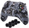 YoRHa Stampa a trasferimento d'acqua Cassa pelle copertura silicone skin cover Custodia per Microsoft Xbox One X & Xbox One S controller x1(la neve) Con PRO presa del pollice thumb gripsx 8