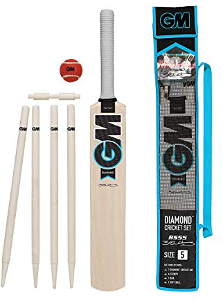 Gunn & Moore 2020 G&M Cricket Set Diamant Größe 3, Schwarz/Blau/Weiß, 3